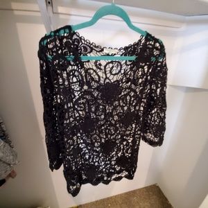 Lace Style Black top by Vivid Collection of NY